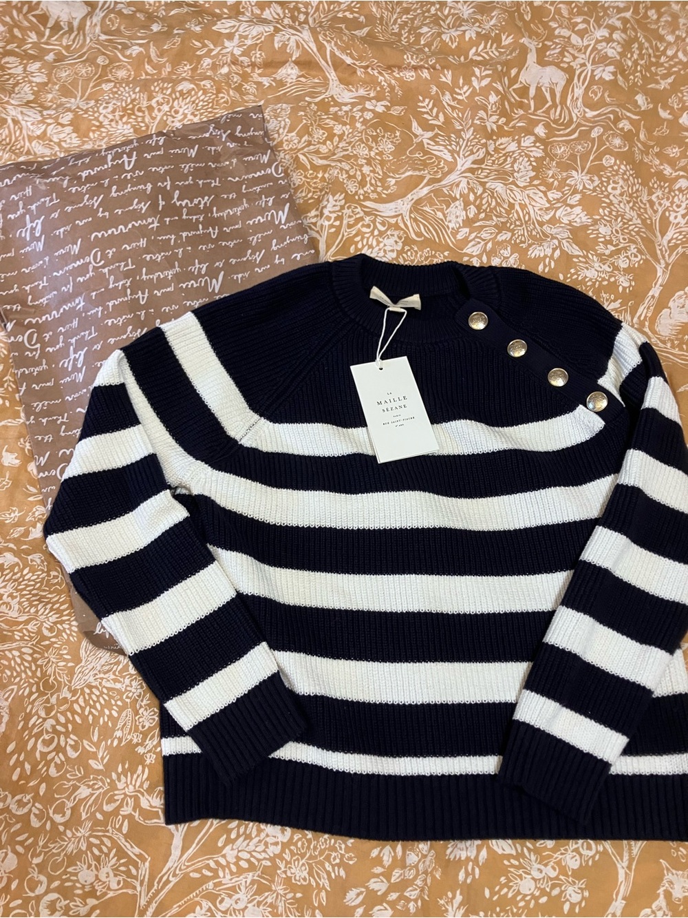 NWT Sézane Pull Gary XS w sezane gift bag